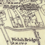 OS 25 inches to 1 mile, 1882, Frankwell