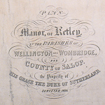 Plan of the manor of Ketley, 1839