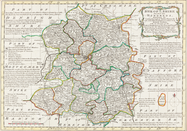 Speed map of Shropshire